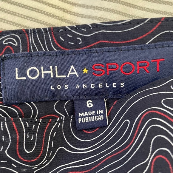 Lohla Sport Women’s‎ Golf Skirt/Skort Ink Swirl Blue Red White size 6 - Picture 4 of 7